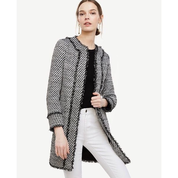 Ann Taylor Jackets & Blazers - Ann Taylor Framed Fringe Coat NWT